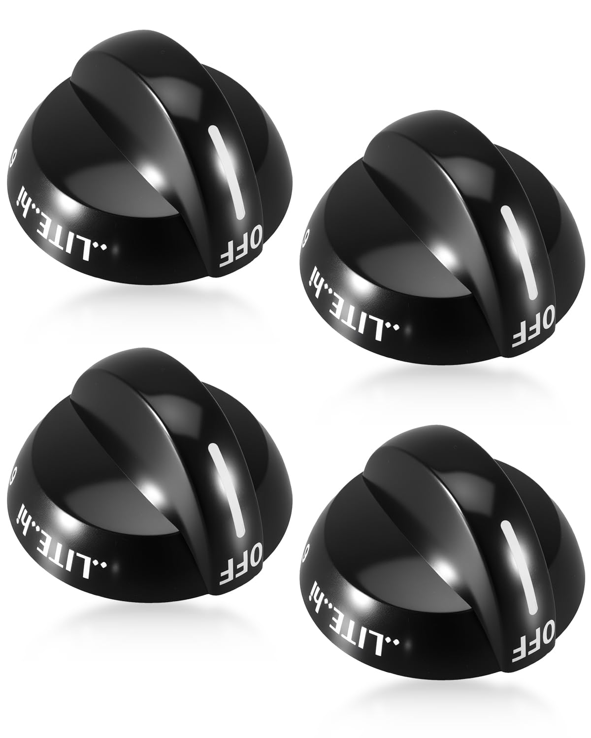 Photo 1 of 4 Pcs 316220002 Stove Knob Gas Oven Range Control Knob Fit for Crosley Tappan Frigidaire Replace 1615780 AH439785 EA439785 PS439785