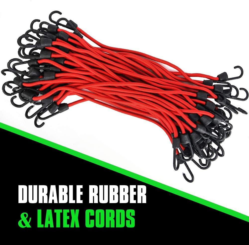 XSTRAP 40PK 19-Inch Red Bungee Cords - - 