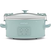Crock-Pot Design Series Programmable 6-Quart Slow Cooker, Ocean Fog Green