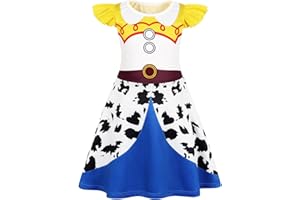 AmzBarley Princess Costume for Girls Halloween Outfit Kids Dress Up Clothes Age 1-10 Years Birthday Party Gifts