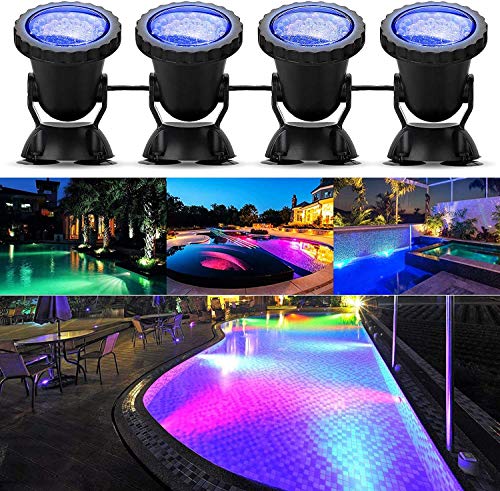 GreenSun Teichbeleuchtung, Unterwasser Licht, Gartenteich Lampe, Unterwasser LED, Gartenbeleuchtung, Poolbeleuchtung Unterwasser, IP68 Wasserdicht RGB Spot Licht mit Fernbedienung – Bild 7