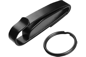 JOTOVO Tactical Stealth Key Ring Holder Special for Police and Fire Agencies Duty Belt, Double Side Quick Release Key Holder with Detachable Keyring (2.25-Inch Max)