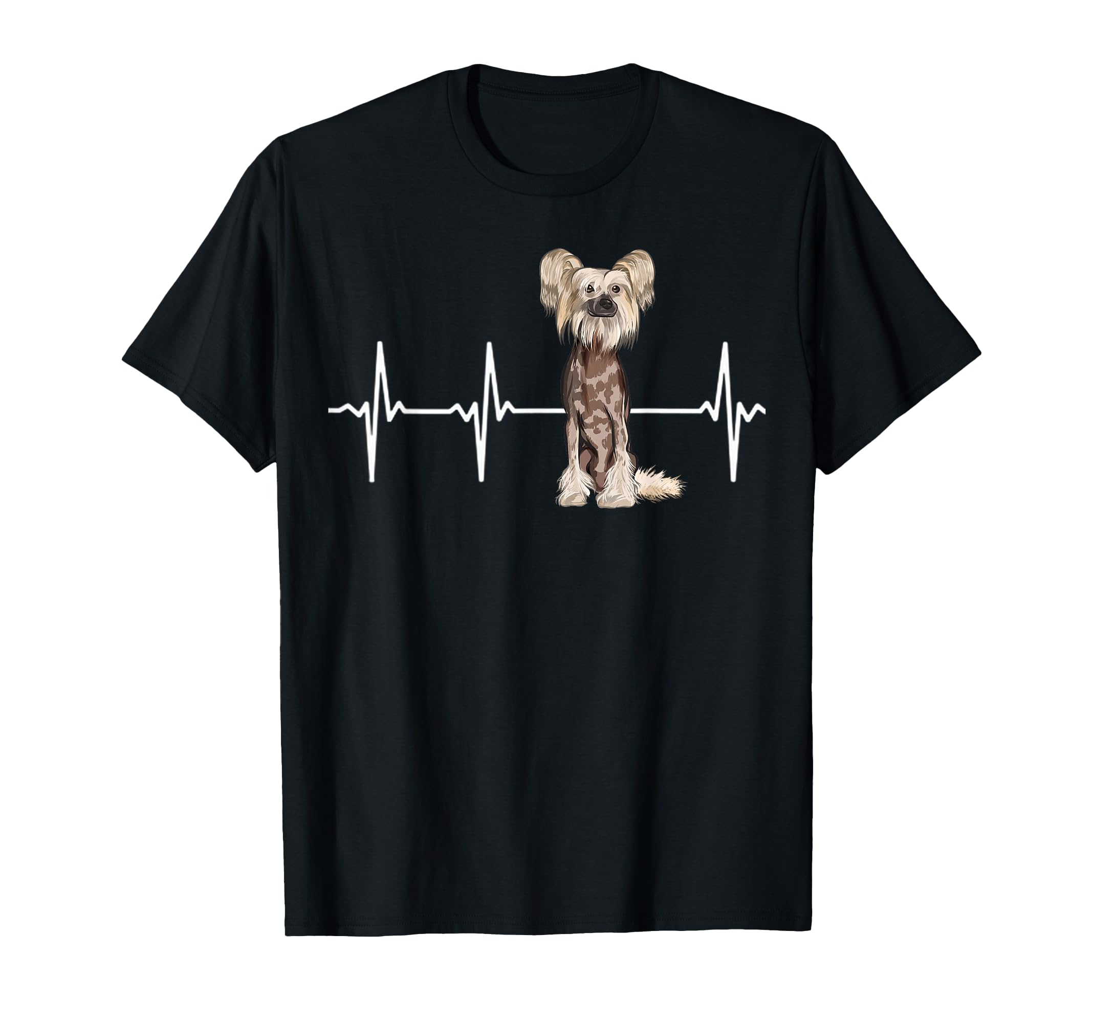 Chinese Crested Heartbeat Dog Lover T-Shirt