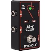 STRICH Dual Channel ABY Guitar Pedal, Electric Guitar Box Line Selector, Versatile AB Switch, True Bypass for Electric Guitar