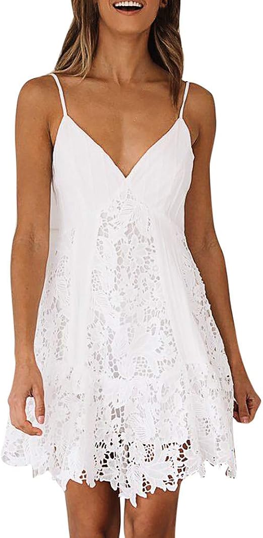 white flowy dress short