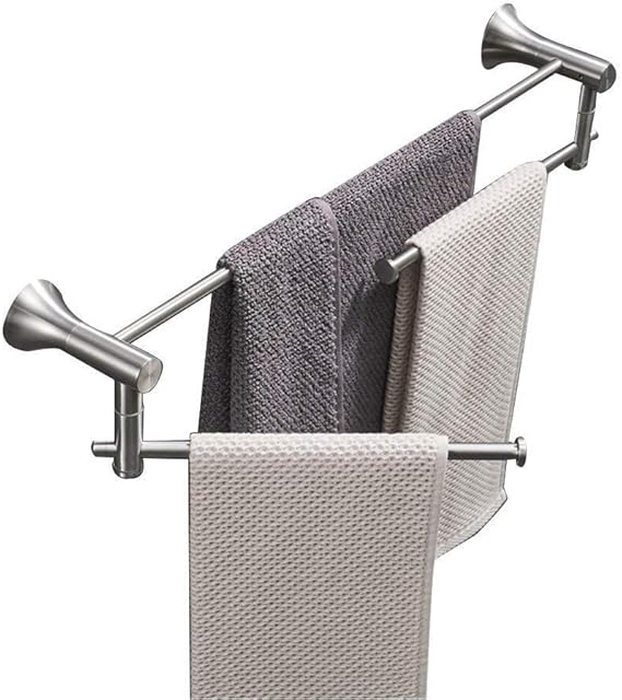 Towel Rack,304 Stainless Steel Towel Rail with Dual Row