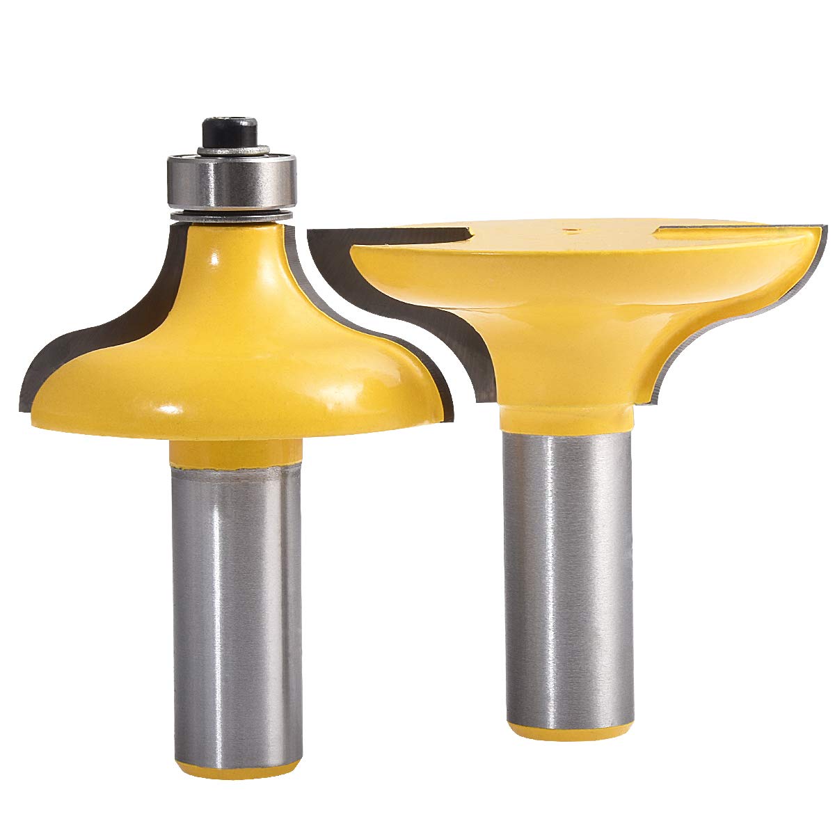 KATUR 2Pcs Entry Door for Long Tenons Router Bit, Long Tenon Cutter, Woodworking Milling Cutter with 1/2 Inch Shank for Woodworking Tool (1/2" Shank)