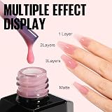 TOMICCA Jelly Gel Polish 15ml Sheer Pink UV/LED Soak Off view 4