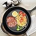 Cast Iron Skillet with Lid,IEOKE Pre-Seasoned Pan 12.5 Inch Stovetop Oven Heats & Bakes Evenly Indoor and Outdoor Use