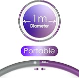 Just Be Weighted Hula Hoop 1.4kg Purple Grey Fitness Hoop for Adults view 4