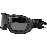 Epoch Eyewear Luca Over The Glasses Motorcycle Goggles Biker Anti-Fog Clear Lenses ANSI Z87.1 Safety Rated