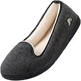 Wishcotton Women's Lightweight Memory Foam Closed - Back Slippers, Comfy Non - Slip House Shoes for Indoor & Outdoor