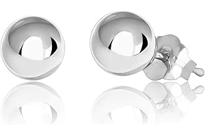 Honolulu Jewelry Company 14K Real Gold Polished Round Ball Stud Earrings, 2mm - 10mm