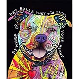 5D Diamond Painting Kits Full Drill Diamond Embroidery (Bulldog, 12x16)