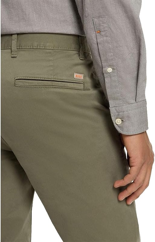 Chino_Slim Trousers_Flat, 342Open Green, 46W / 34L Hombres
