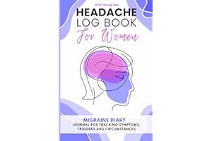 Headache Log Book for Women: Migraine Diary - Journal for Tracking Symptoms, Triggers and Circumstances - 52 Tracking Sheets with Menstrual Cycle ... Types Description, Tips and Annual Calendar
