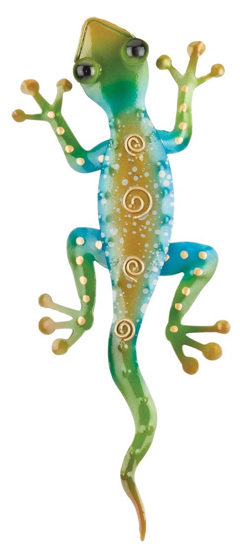 Regal Art & Gift Gecko Decor, Set of 2, Bundle of Rainbow Green and Rainbow Purple Geckos - Image 4