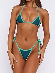 Roevite Halter String Bikini Set for Women Sexy