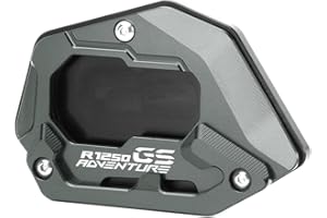 Modeer For BMW R1250GS Adventure 2018-2024 (Not For Lowered Vehicles) R1250 GSA Motorcycle CNC Support Extension Plate Kickstand Side Stand Pad r 1250 gs adv r1250gsa Accessories (gray)