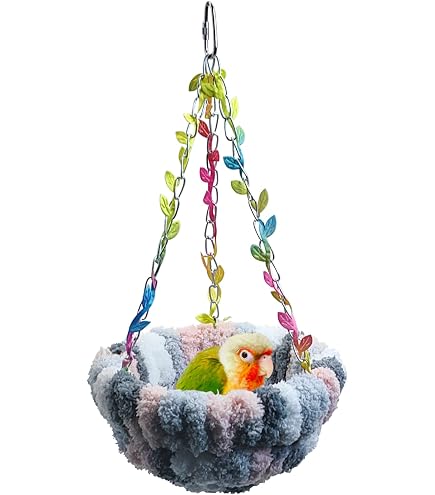 Budgie Toys Barn Eleven Warm Nest Bed Large Bird Swing Toy For Parrot ...