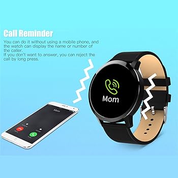 Smart Watch Q8 Plus Pantalla a Color Rosa OLED Smartwatch Mujeres ...