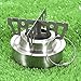 Lixada Titanium Alcohol Stove Rack Cross Stand Outdoor Camping Stove Stand Support Rack Mini Ultralight Portable Liquid Alcohol Stove Rack Support Stand (Style1)
