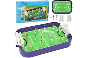 Soccer Board Table Gonetre 39 * 25 * 6 Tabletop Football Games Soccer Board Game for 2 Players Indoor Portable Sports Table Board for Kids and Family