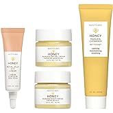 Earth To Skin Facial Care Starter Set | Manuka Honey Cleanser (1.0 Fl Oz), Day Gel Cream (0.5 Fl Oz), Night Cream (0.5 Fl Oz), and Royal Jelly Eye Cream (0.23 Fl Oz)