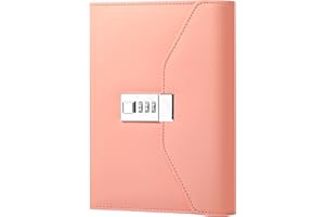 CAGIE Diary with Lock for Women, Full Wrap-around Privacy Journal Gifts for Girls, 120 GMS 224 Pages Thick Lined Notebook with Lock, 5.9 x 7.9 Inch