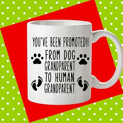 Amazon Dog Grandparent To Human Grandparent 妊娠 おじいちゃんのおばあちゃん用マグカップ 赤ちゃんのお知らせ おじいちゃん用マグカップ おじいちゃんのおじいちゃんのおじいちゃん Best4life Store グラス タンブラー 通販