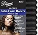 Diane Black Satin Foam Hair Rollers - 5/8"