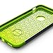 Caseology [Metallic Shell] Case for iPhone 6 / iPhone 6S - Slim Design Fitted Hard Exterior Cover - (Black / Lime Green)