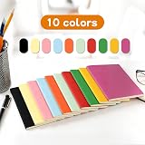 ojussa 10Pcs A6 Notebooks 60 Pages Rainbow Colorful Lined Multipack 14×9cm view 4