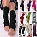 FUNOC New Women Ladies Winter Warm Leg Warmers Cable Knit Knitted Crochet Long Socks
