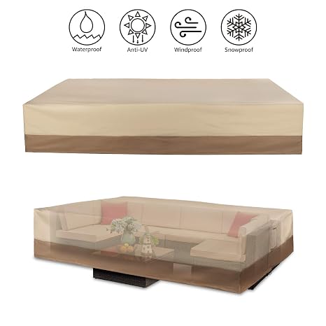 Andals Patio Furniture Covers Suitable For Large Patio Sectional Sofa 125 X 70 X 30 100 Waterproof 600d Durable Canvas Outdoor Lawn Patio Furniture Sets Covers Amazon In Garden Outdoors