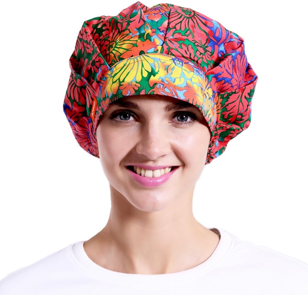 ANNO Work Hat Bouffant Scrub Cap One Size Multi Colors
