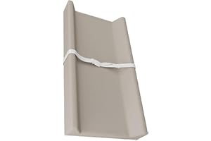 KEXIAO Baby Diaper Changing Pad Soft PU Leather Diaper Changer Mat with Fixing Belt Water Proofing Liner for Dresser