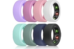 NewJourney Compatible with Oura Ring Gen 4/ Gen 3 Horizon/Gen 3 Heritage Cover, UltraHuman Ring AIR Protector, Anti Scratch Elastic Silicone Case for Working Out