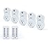 JTD 5 Pack Remote Control Outlet Switch 2nd Generation Energy Saving Auto-programmable Wireless Electrical Plug Switch for Household Appliances Lighting & Electrical Equipment (2 Remotes)