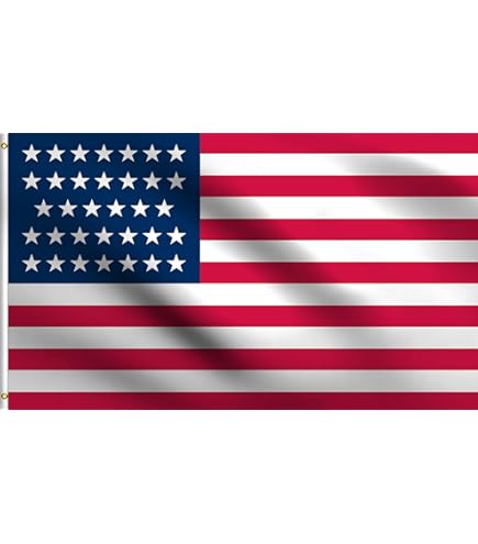 Amazon.com : AES 3x5 USA Historical (1896-1908) 45 Stars USA Flag