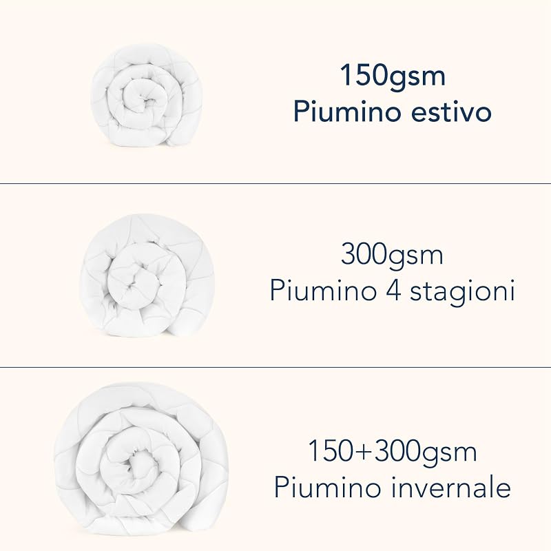 - Piumino Estivo Letto Matrimoniale - 220x240cm - Leggero - 150gsm