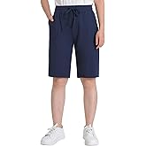Weintee Women's 10 Inch Inseam Bermuda Shorts Knee Length