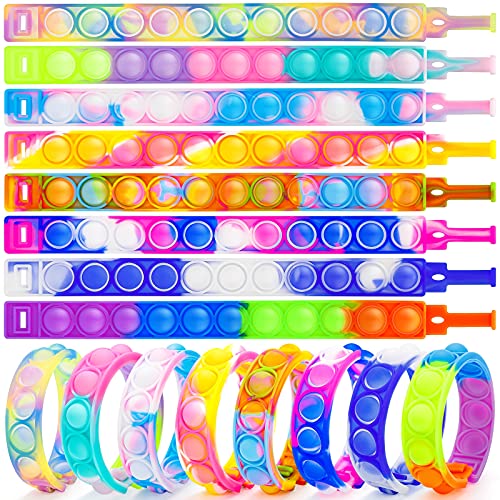 Stress Relief Wristband Fidget Toys, Wearable Push Pop Bubble Sensory