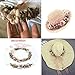 Anleolife Fake Craft Foam Flower Crown Headbands For Wedding Adjustable Ribbon Maternity Photos Wristband for Newborn Shoot Wrist Band Set 2pcs/lot (coffee)