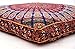 Handicraft-Palace Indian Floor Cushion Cover Blue Peacock Mandala Tapestry Large Square Floor Pillow Cover Ottoman Pouf Bohemian Meditation Seating Throw
