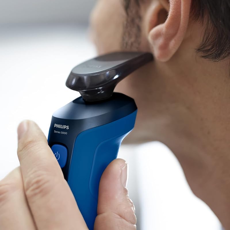 Series 5000, Rasoir électrique 100 % étanche, Lames ComfortTech à 360°, Têtes de contour, Affichage avancé, Tondeuse de précision SmartClick, S5466/18