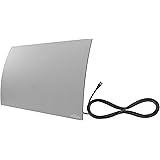 Mohu Gateway Indoor TV Antenna, Modern Curve Design, 40-Mile Range, UHF VHF, Multi-Directional, 4K UHD, NEXTGEN TV - w/Base S