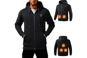 YOLAI Heated Jacket for Men Women Multiple Zones Heated Work Jackets Winter Puffer Coat Hooded USB Charging Thermal Coats