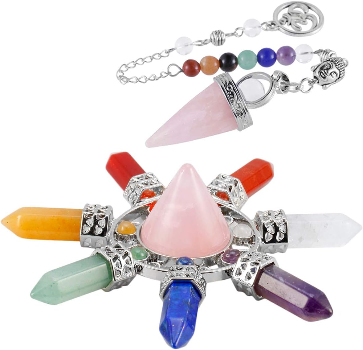 Nupuyai Rose Quartz Healing Crystal Kit