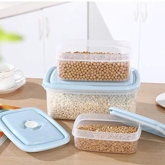 INEP Selladas envase de alimento Conjunto, 3pcs / Set Rectangular ...